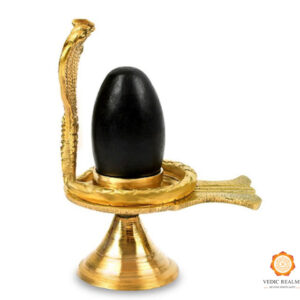 black-narmada-shivling-with-gold-plated-brass-yoni-base