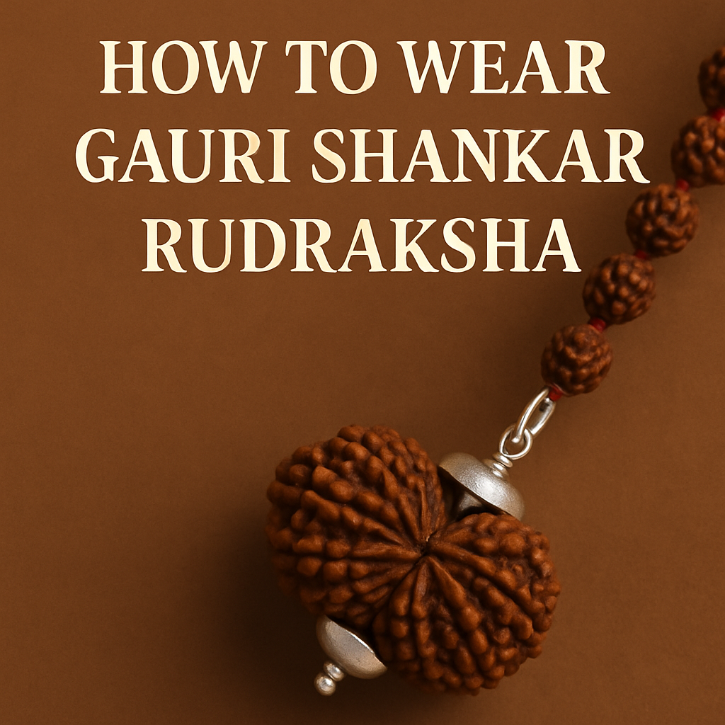 How to Wear Gauri Shankar Rudraksha
